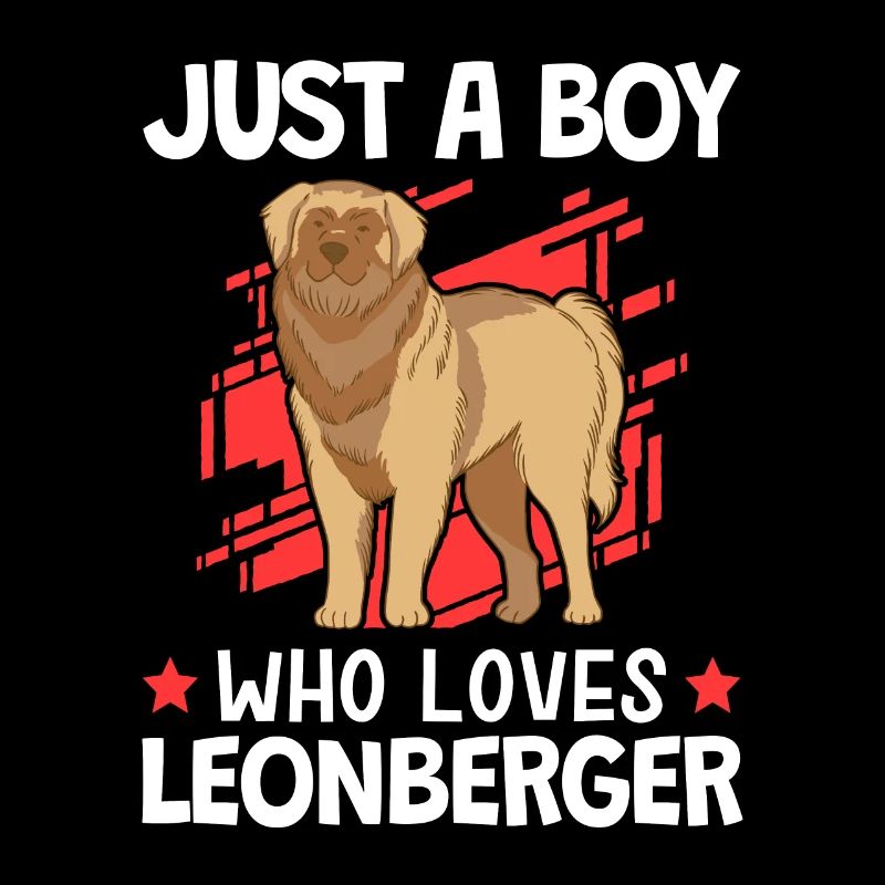 Nur ein Junge der Leonberger liebt Leonberger