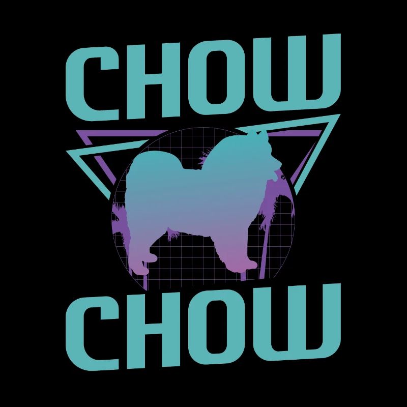 Retro Chow Chow Dog Lover