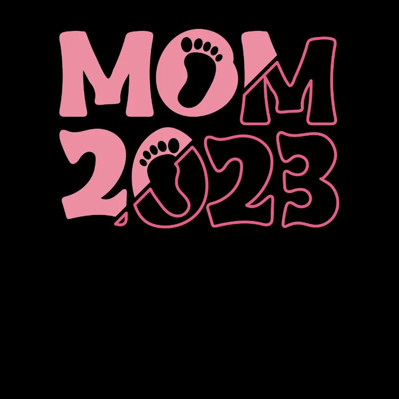 Mom 2023 Shirt Geschenk Werdende Mutter