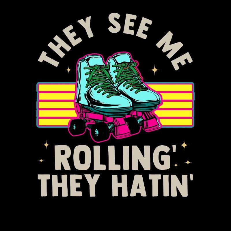 Inline Skate Geschenk Rollerskates Roller 70er