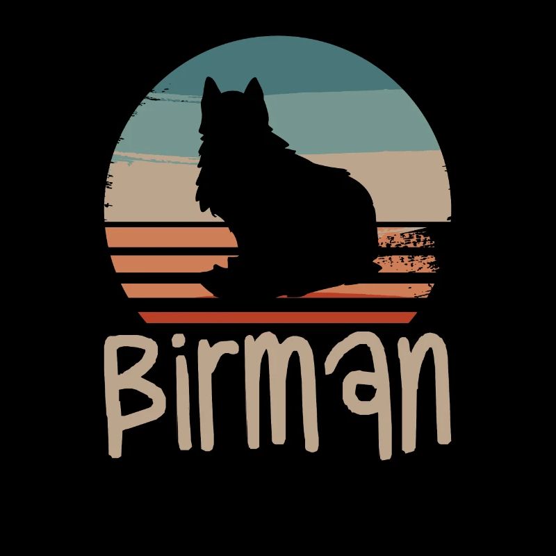 Vintage Retro Birman Cat Lover