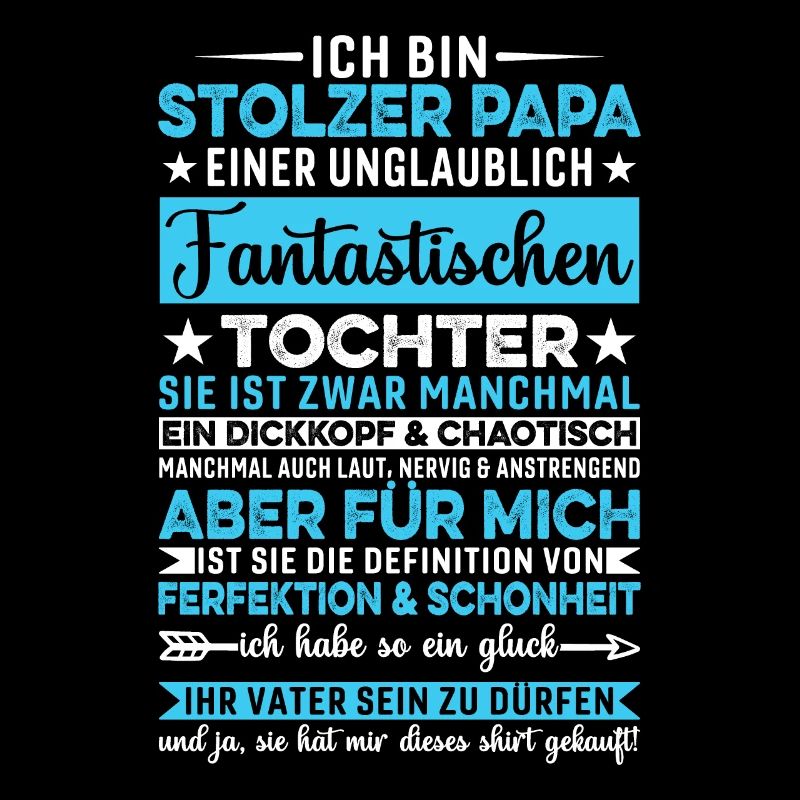 Ich Bin Stolzer Papa Vater Tochter Eltern