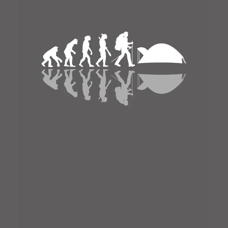 Human Evolution Drôle Camping Camper Aventure