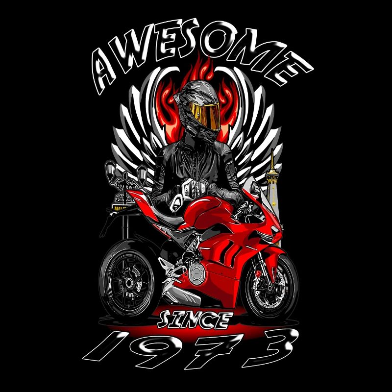 Awesome since 1973, Biker Geburtstag