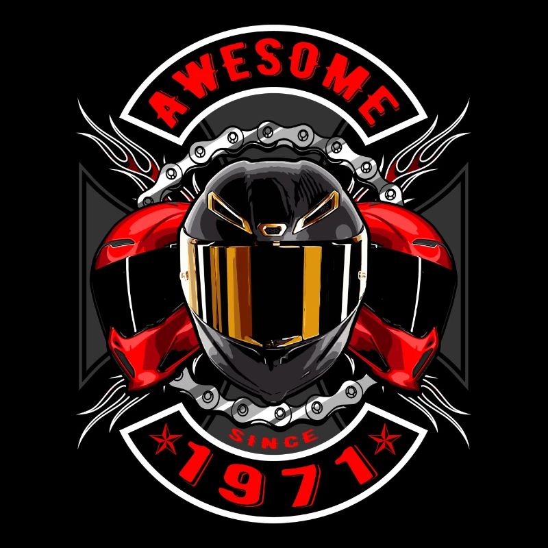 Awesome since 1971, Biker Geburtstag