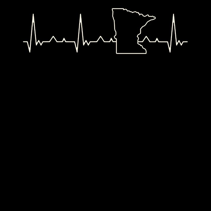 Minnesota State USA. Corazón. Amor. Ekg.