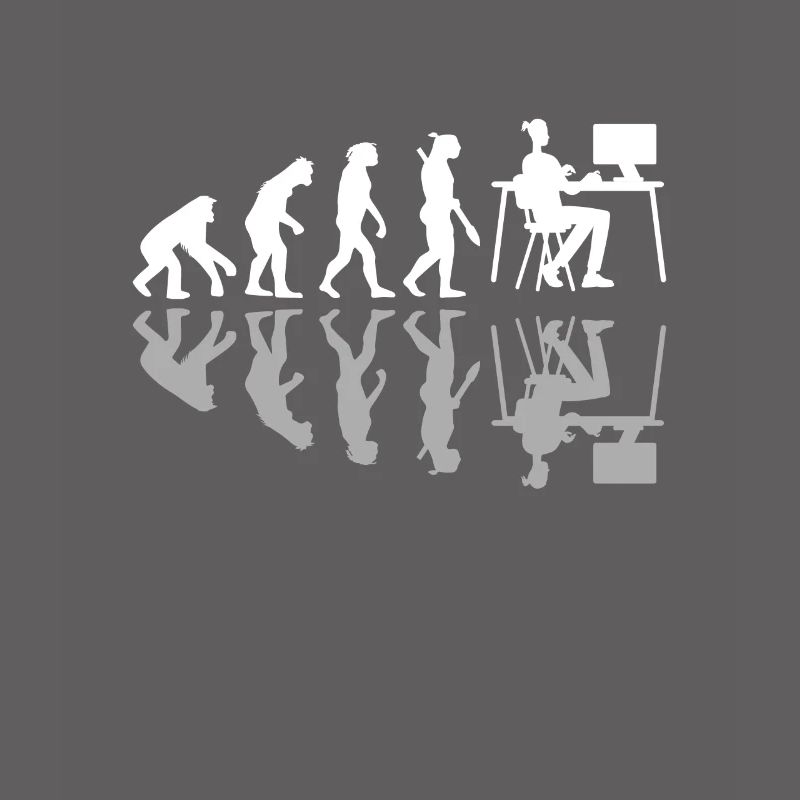 Human Evolution Web Designer Humor Digital Design