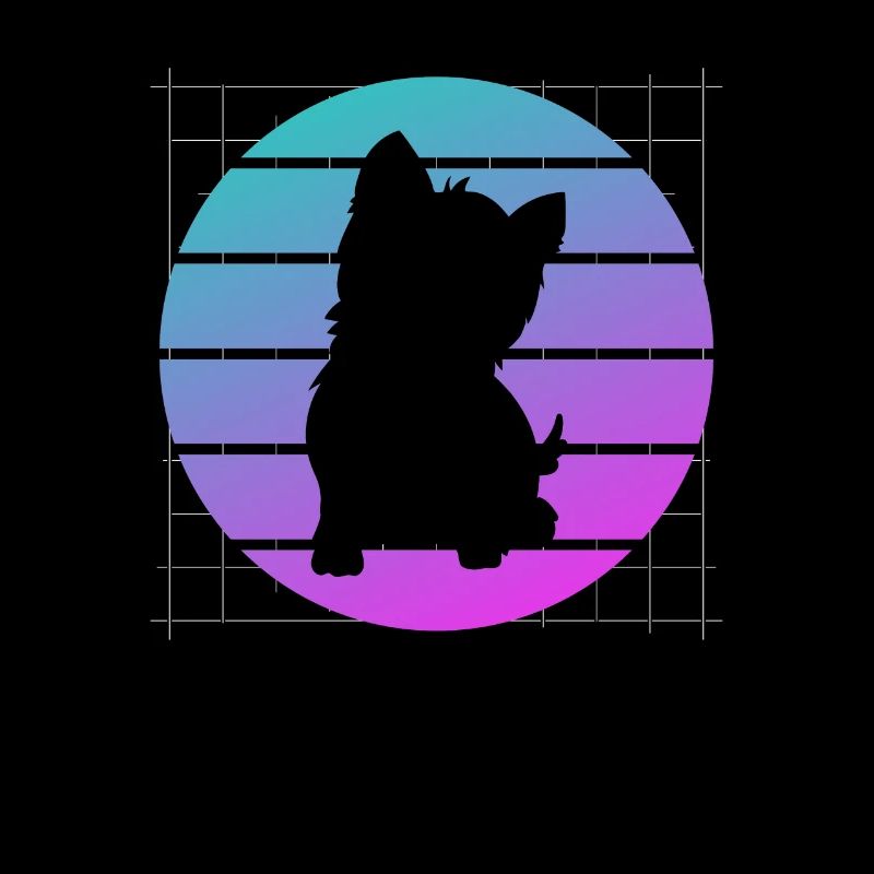 Retro West Highland White Terrier Hund
