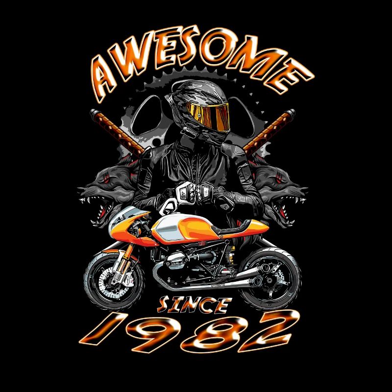 Awesome since 1982, Biker Geburtstag
