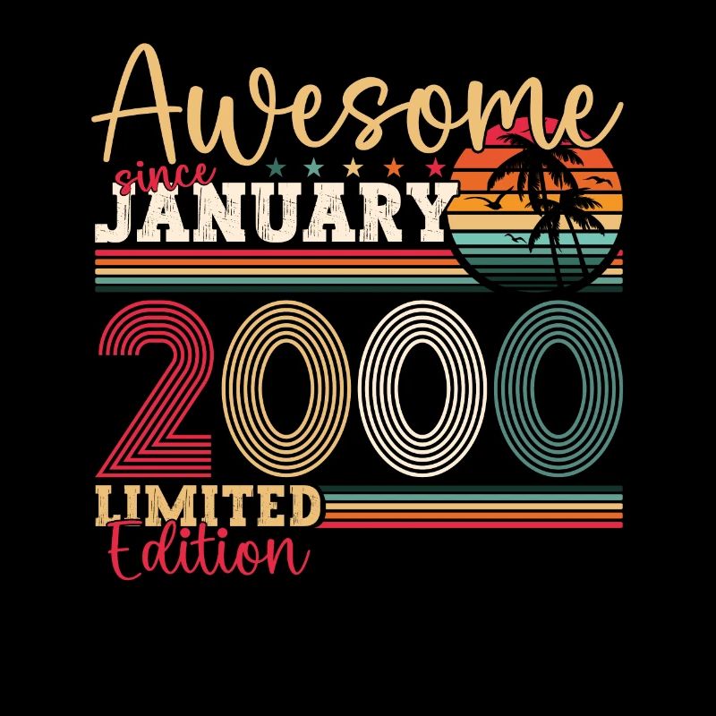 Year 2000 January 23rd birthday gift man