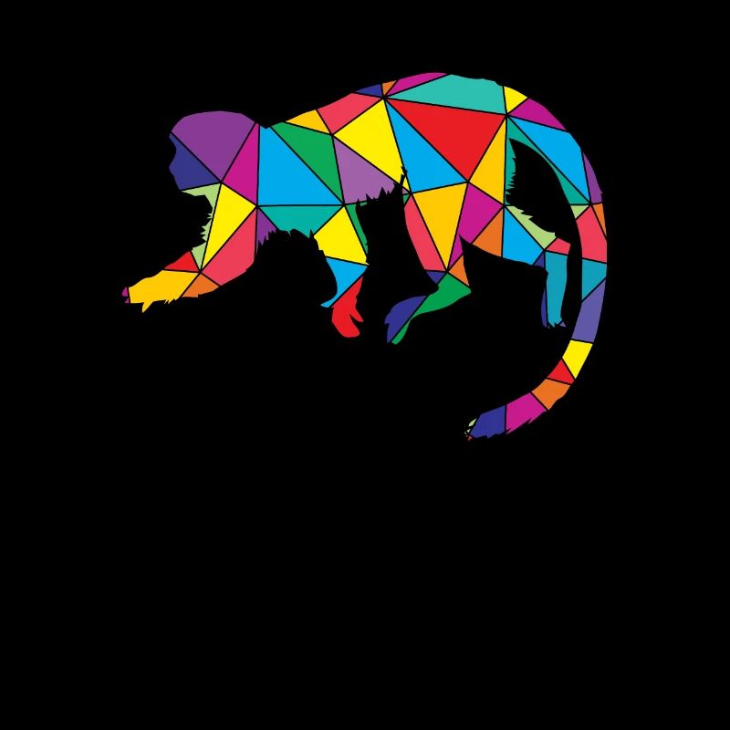 Monkey Polygon Low Poly Wild Animal