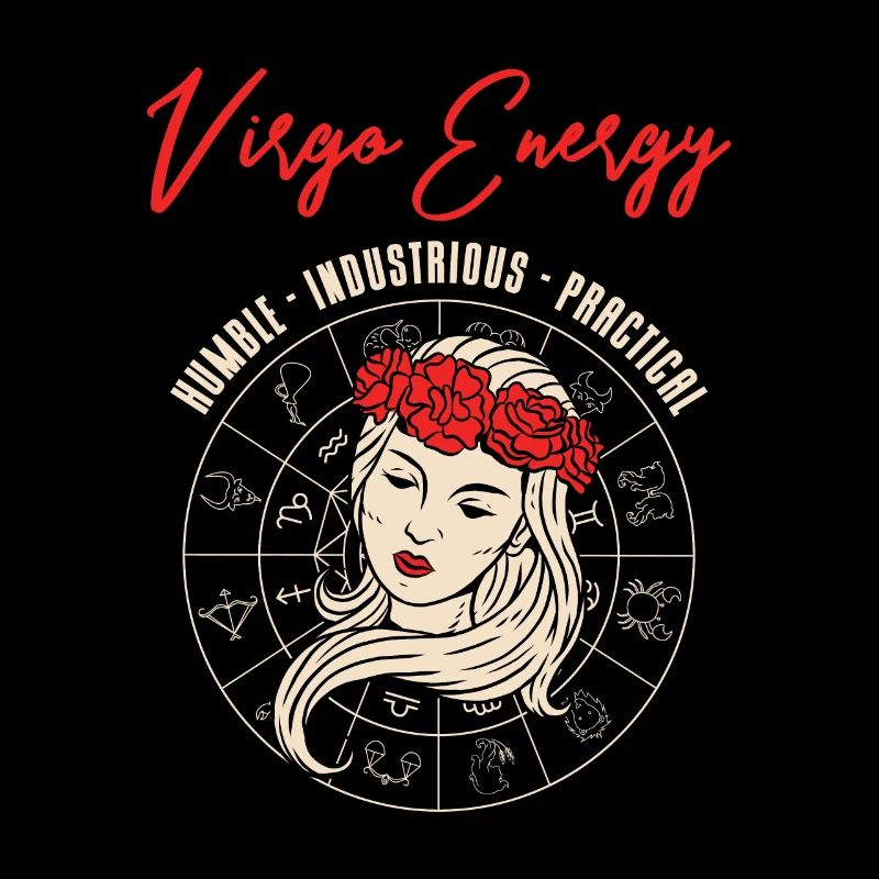 Arbre d’astrologie rétro de l’énergie de la Vierge
