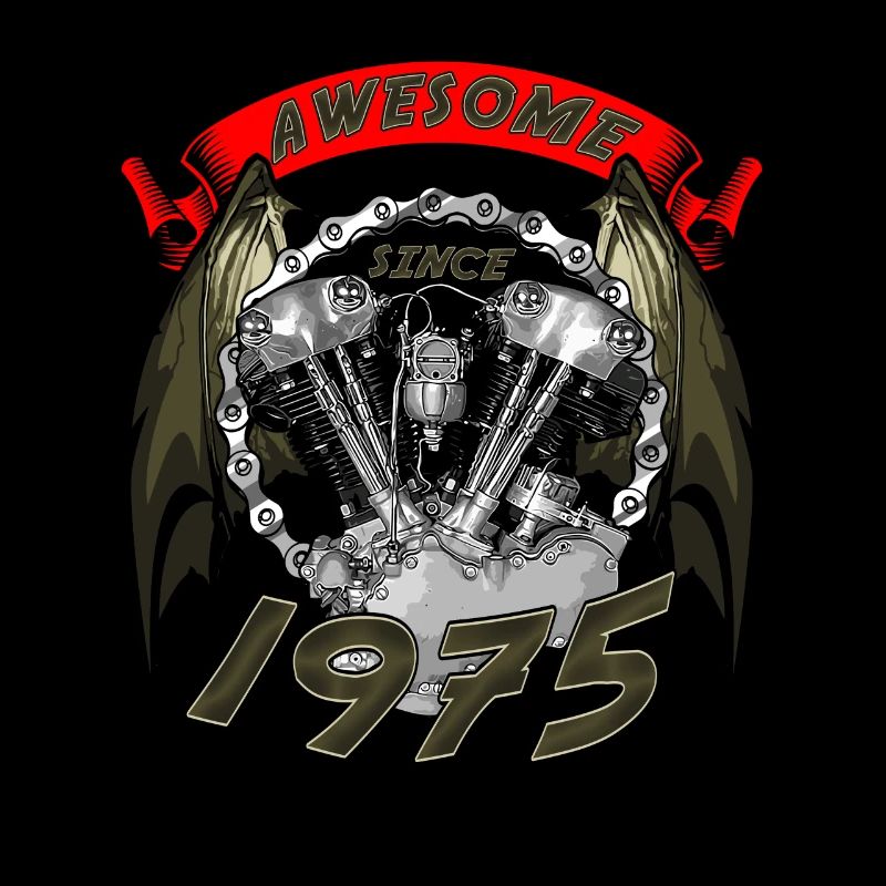 Awesome since 1975, Biker Geburtstag