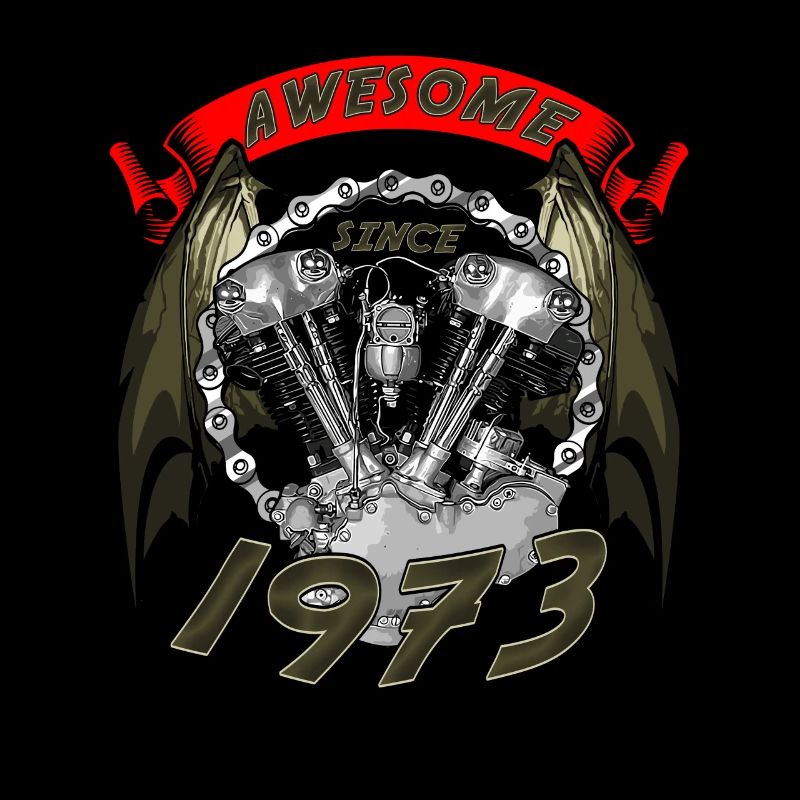 Awesome since 1973, Biker Geburtstag