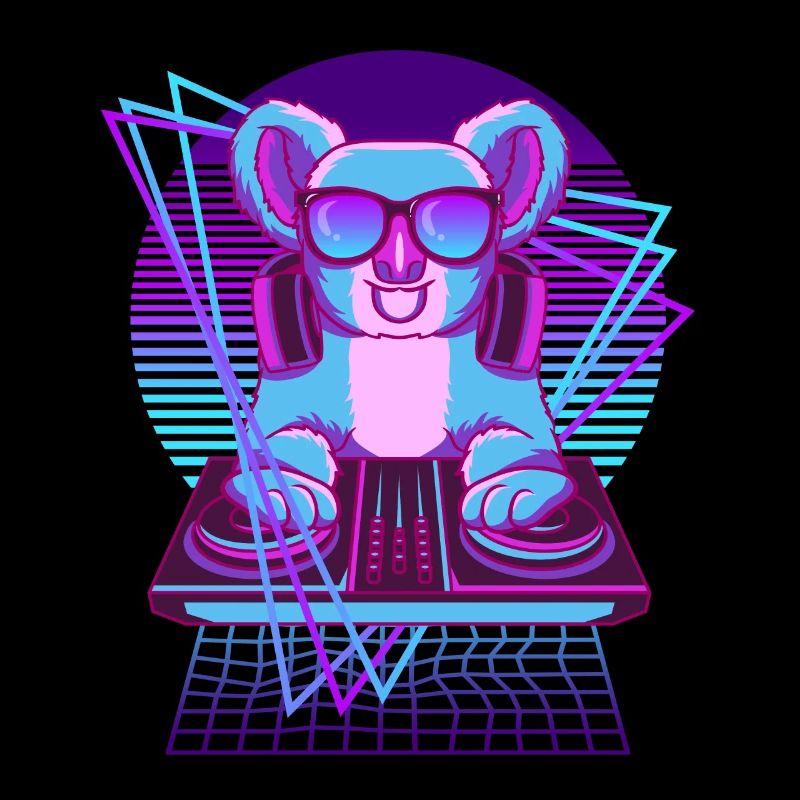 Party Musik Techno Koala Vaporwave DJ Koala