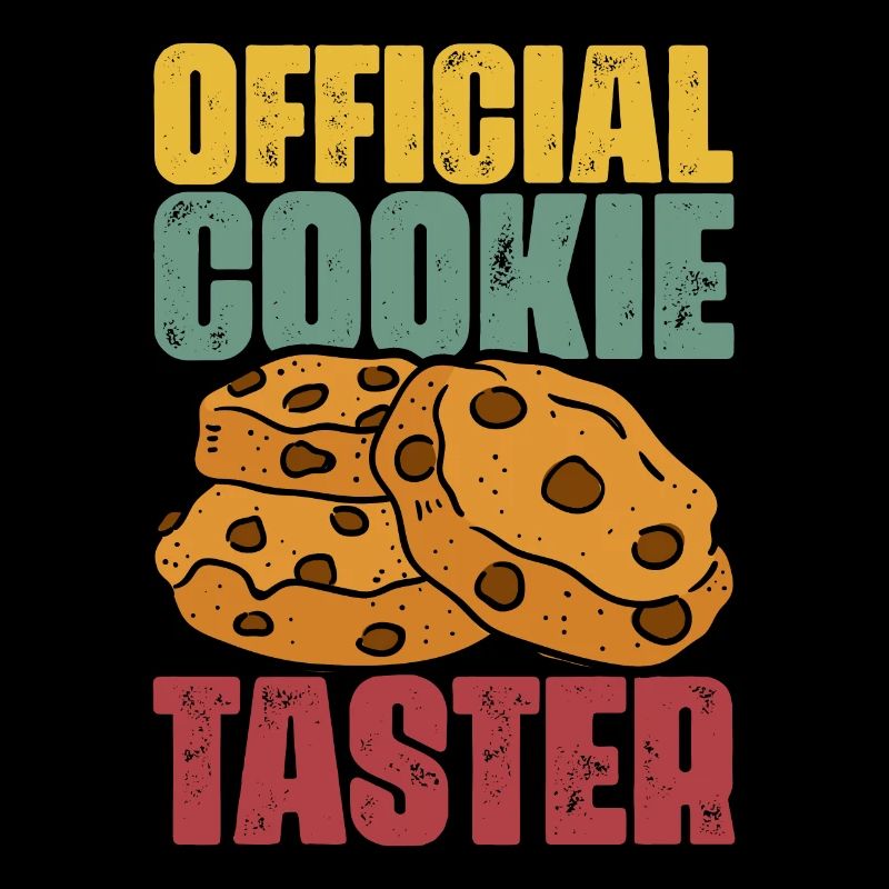 Retro Official Cookie Button For A Cookie Lover