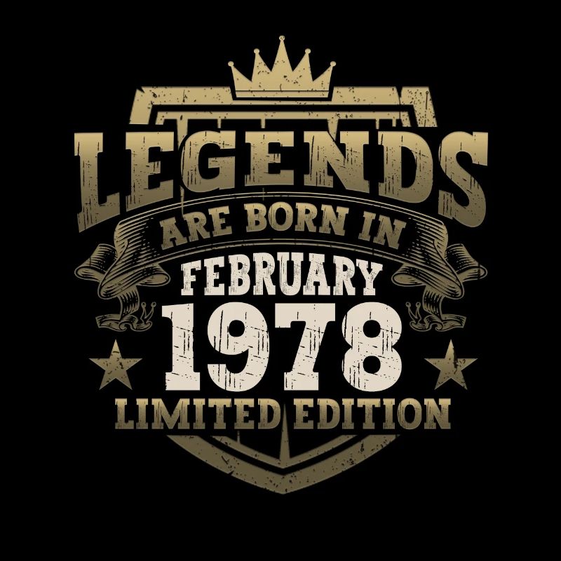February born 1978 45th birthday gift man
