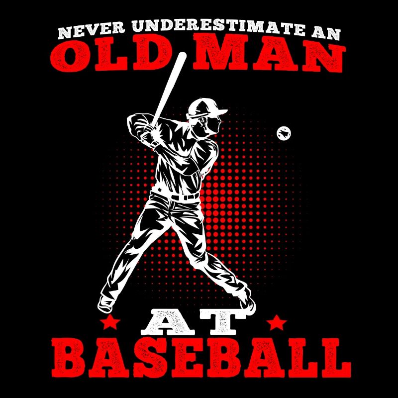 Old man at baseball baseball player baseball player
