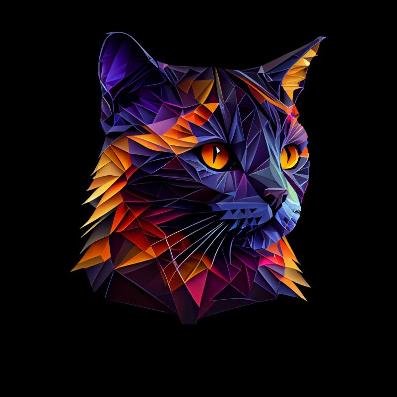 Katze Katzen Kätzchen Polygon Katze