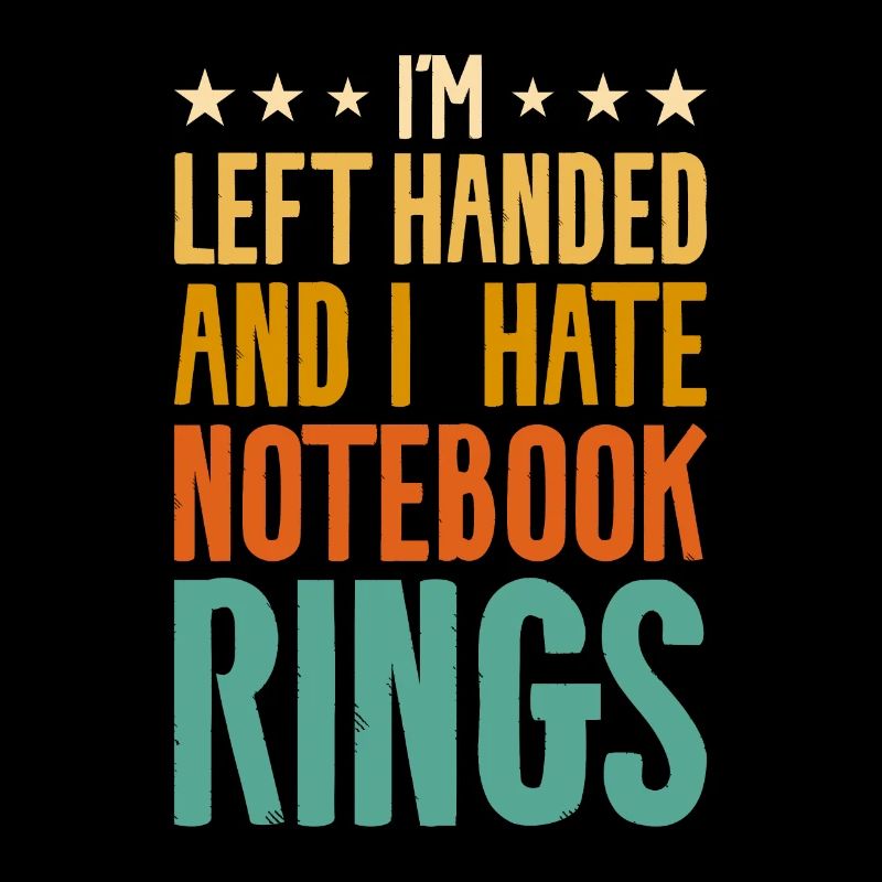 Ich bin Linkshänder und ich hasse Notebook-Ringe lustig