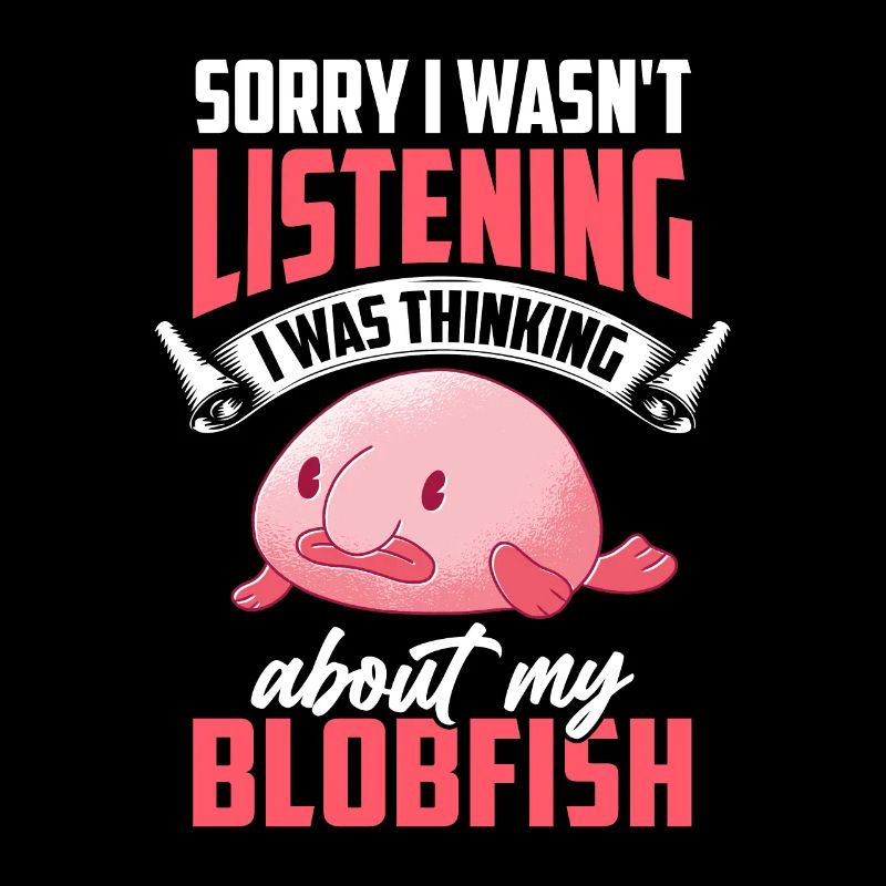 A été distrait par le poisson blob drôle de poisson blob