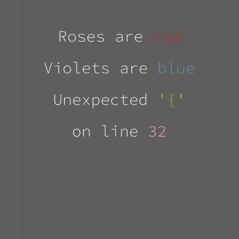 Funny Fehlercode Software Entwickler