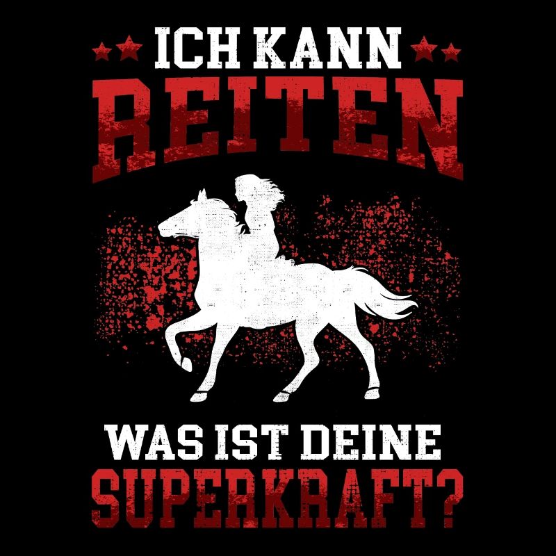 Ich kann Reiten auf Pferd Reiter Reiterin