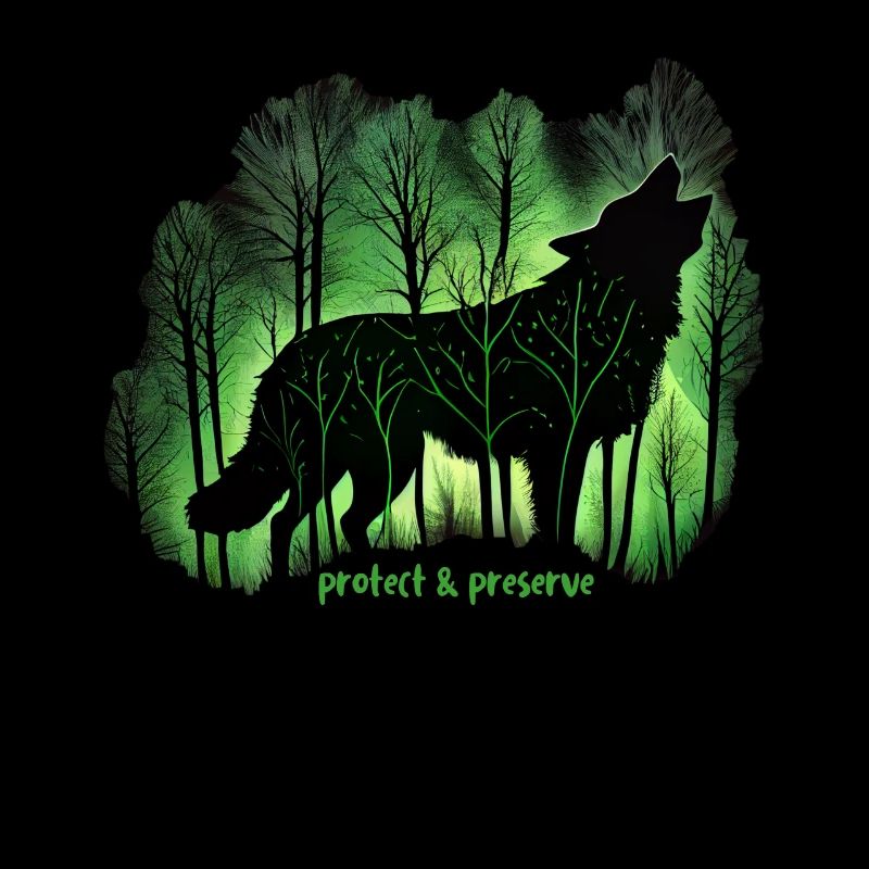 Wölfe Silhouette Naturschutz Tierschutz Wolf