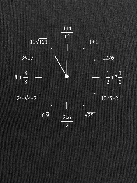Math Clock Mathematics Math