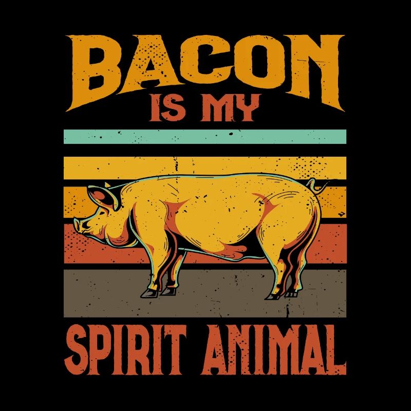 BBQ Speck ist mein Seelentier Fleisch Räuchern