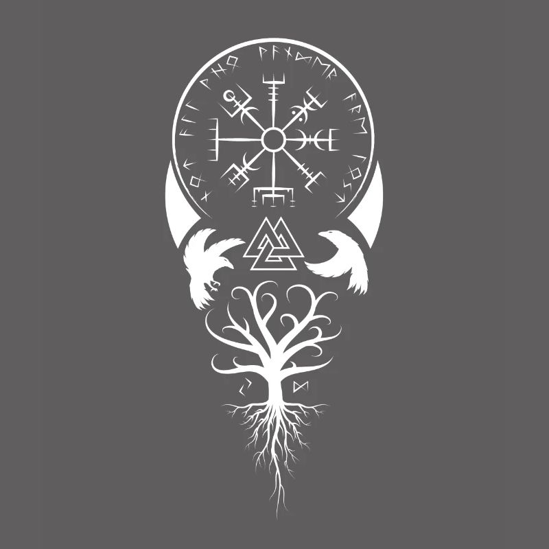 Celtic Vikinger Vegvisir compass Vikings