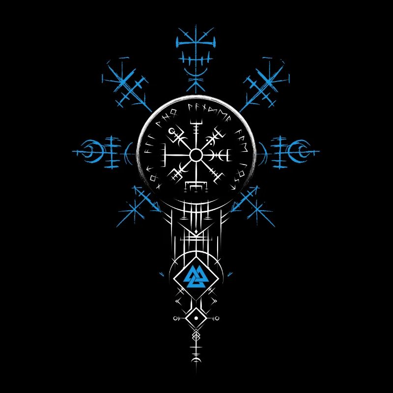 Celtic Vikinger Vegvisir compass Vikings