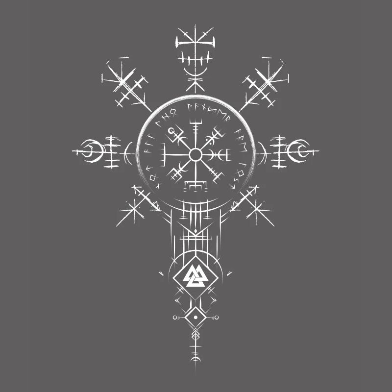 Celtic Vikinger Vegvisir compas Vikings