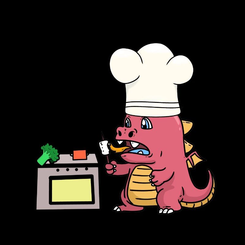 Cook Dragon Stove Culinary Art Hunger Mythical Creatures Kitchen
