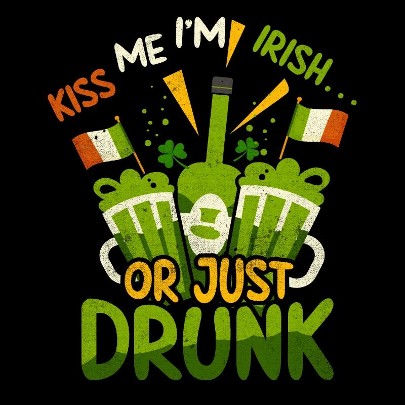 Embrasse-moi à l’irlandais ou tout simplement ivre Saint-Patrick