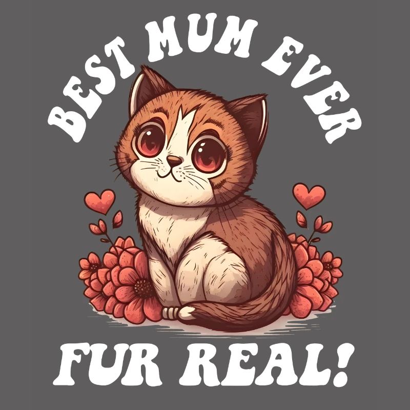 Muttertag mit Katzenfell Echt süßer Muttertag