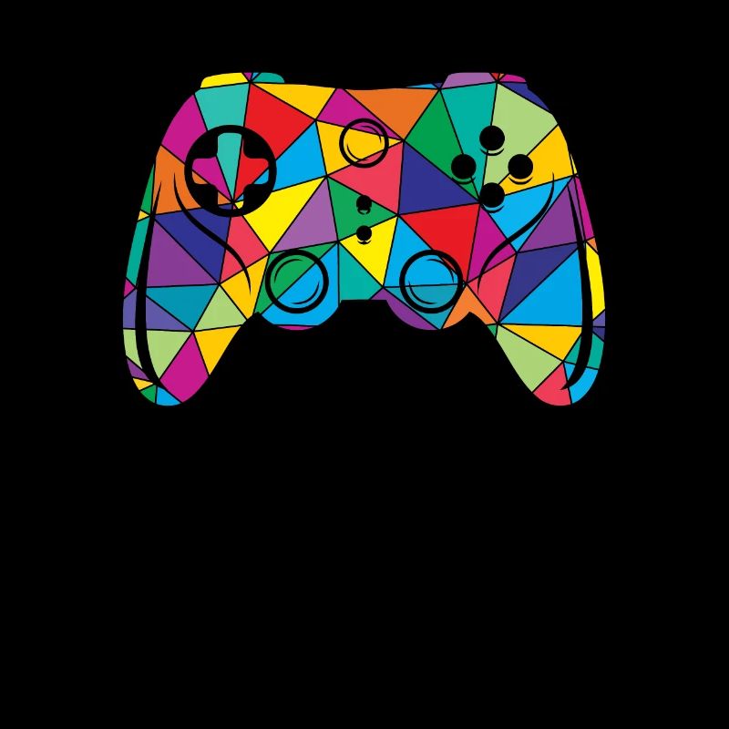 Low Poly Videospiel Polygon Controller