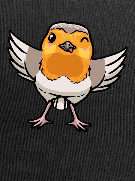 Robin Bird Kawaii Emoticon