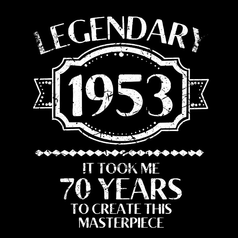 70. Geburtstag Vintage 1953