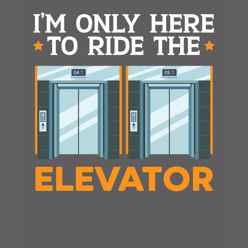I'm just here to take the elevator tech