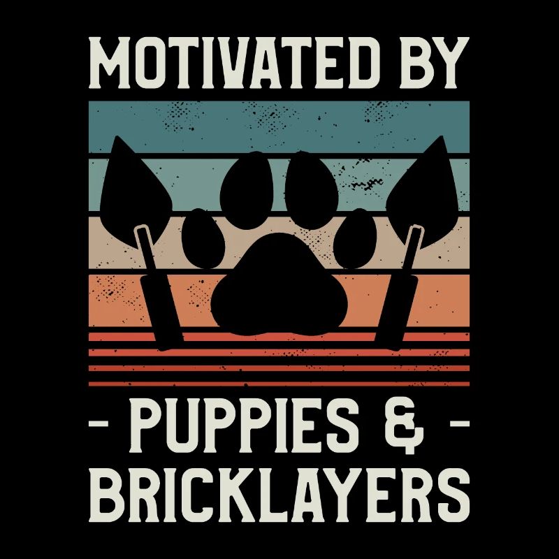 Motivé par les chiots et les maçons maçons
