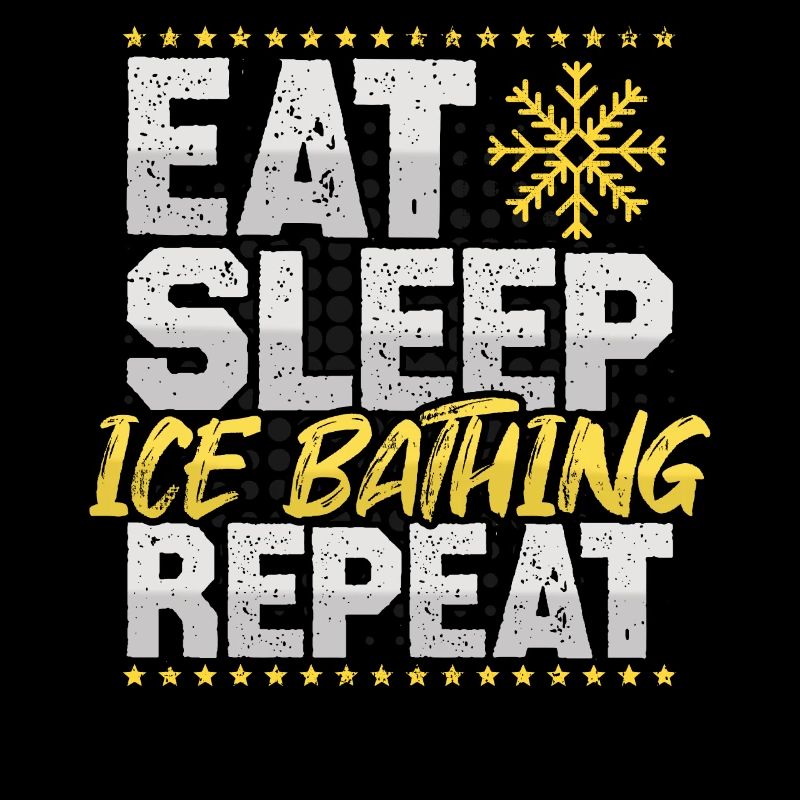 Bain de glace Manger Dormir Répéter Neige Passe-temps Bain de glace