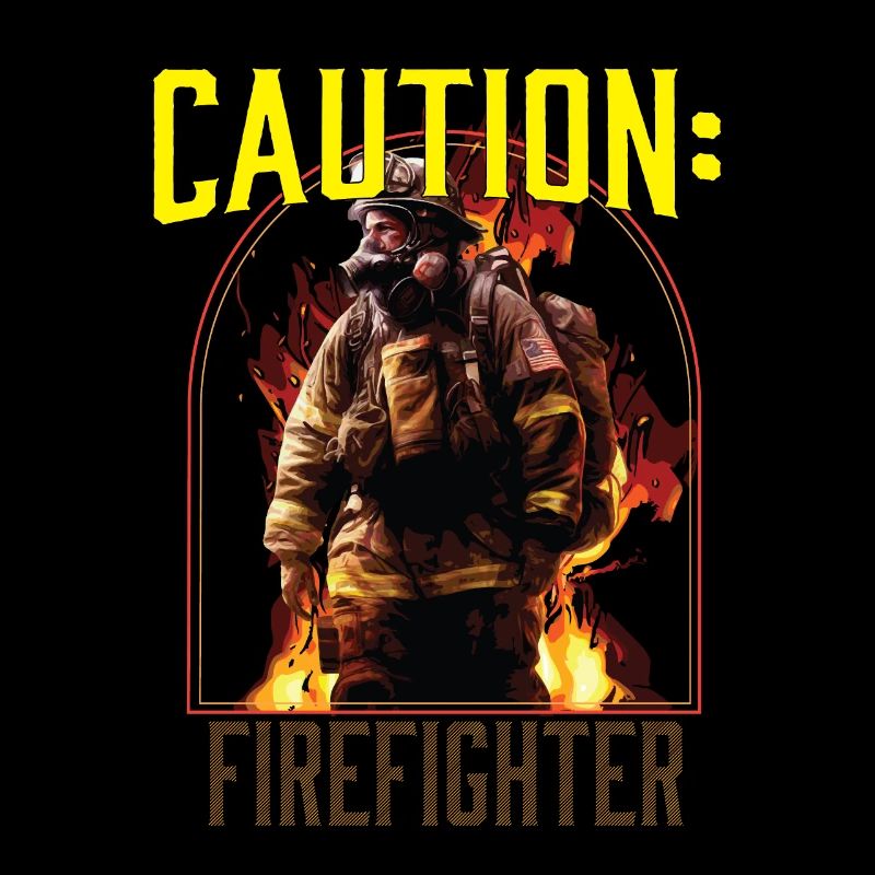 Caution Firefighter Fire Rescue Fireman