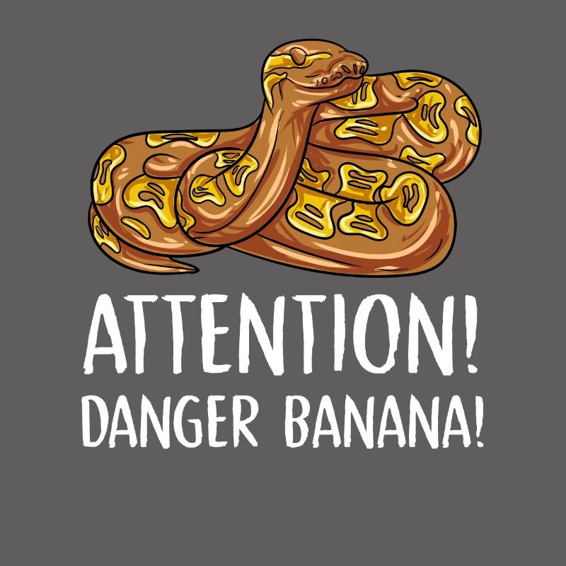 attention danger banane Design pour un amoureux du python