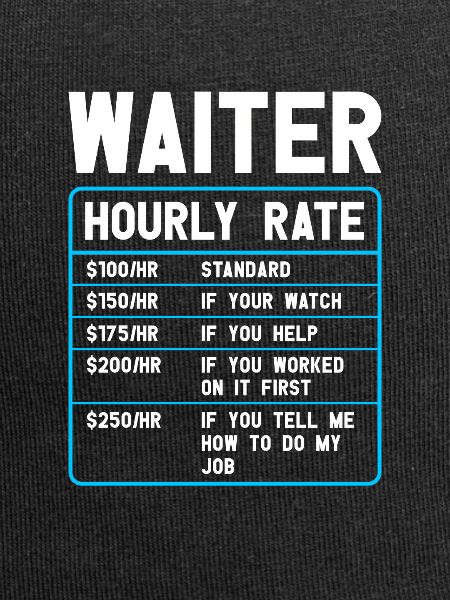Waitress Bartender Waiter Bartending