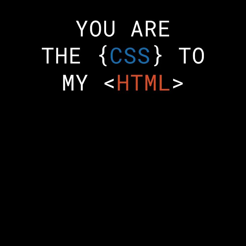 Vous êtes le CSS de mon HTML Cute