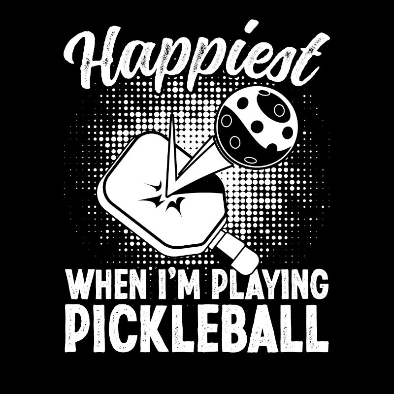 Happiest when i'm playing Pickleball