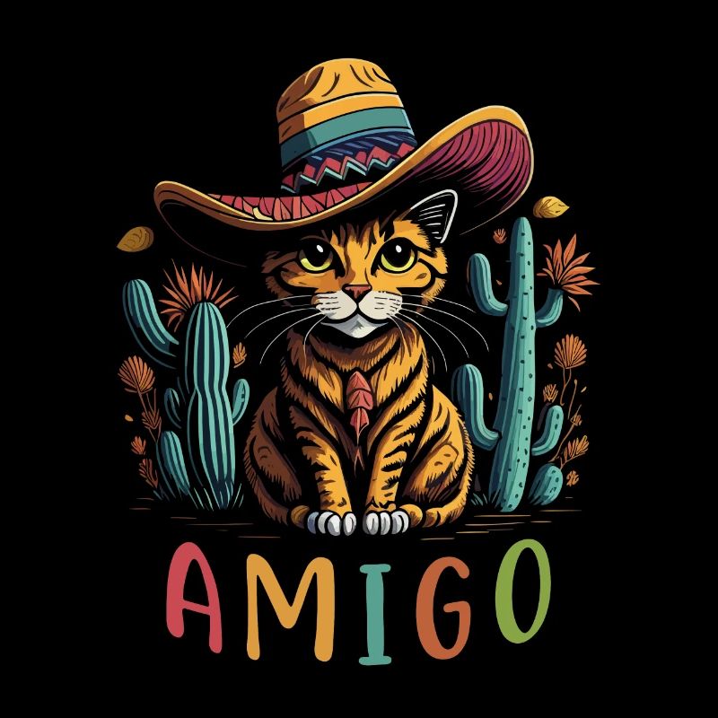 Cinco de Mayo Cat Mexican Cat Amigo