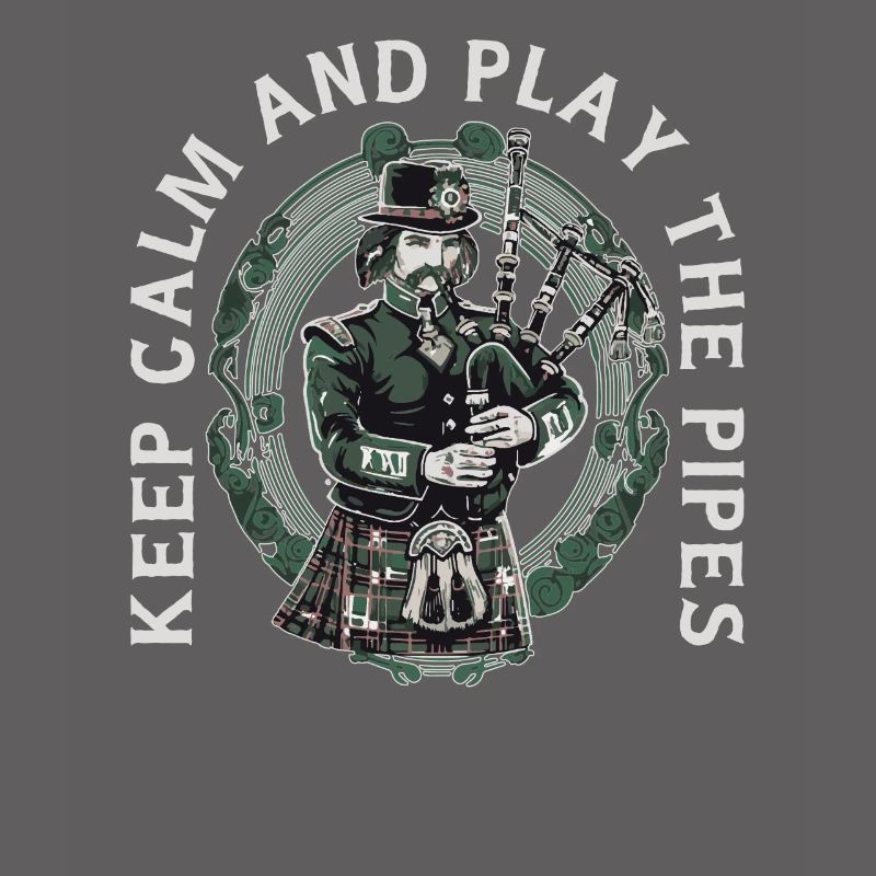 Bagpiper Scottish bagpipe-playing