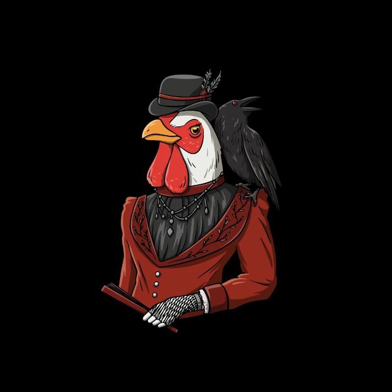 Chicken Graphic Emo Chicken Lovers